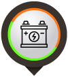 Icon of a car battery