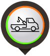 large tow truck with Hook Icon